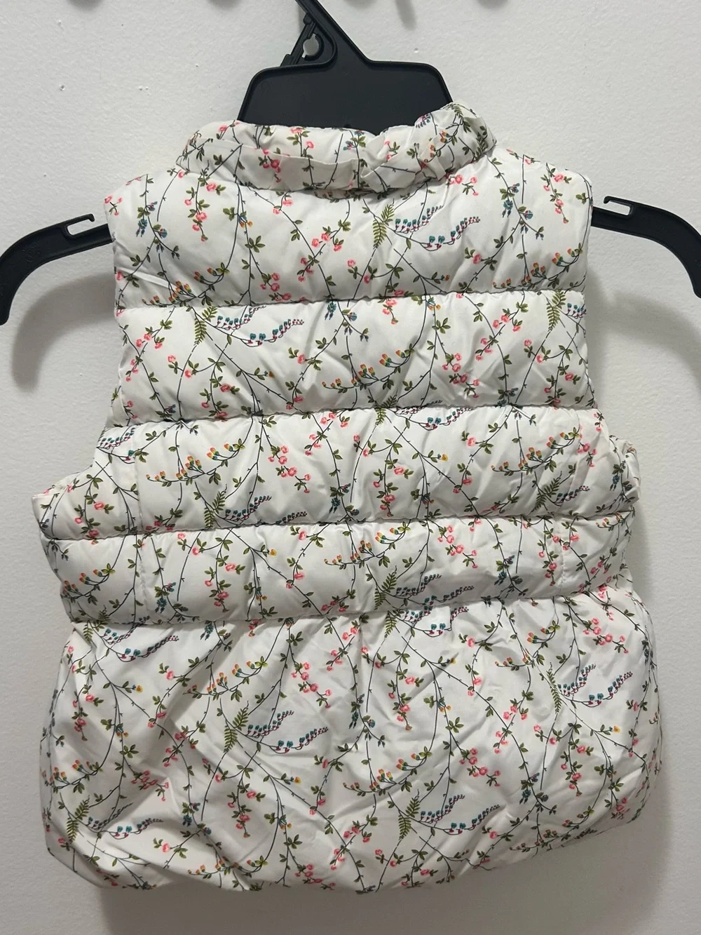 Baby Gap Floral Puffer Vest Toddler 4Y Quilted Lightweight Girls Jacket